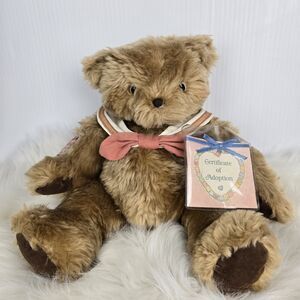 NEW Vtg 1993 Priscilla Hillman Hamilton Gifts Teddy Bear Plush Brown 12"